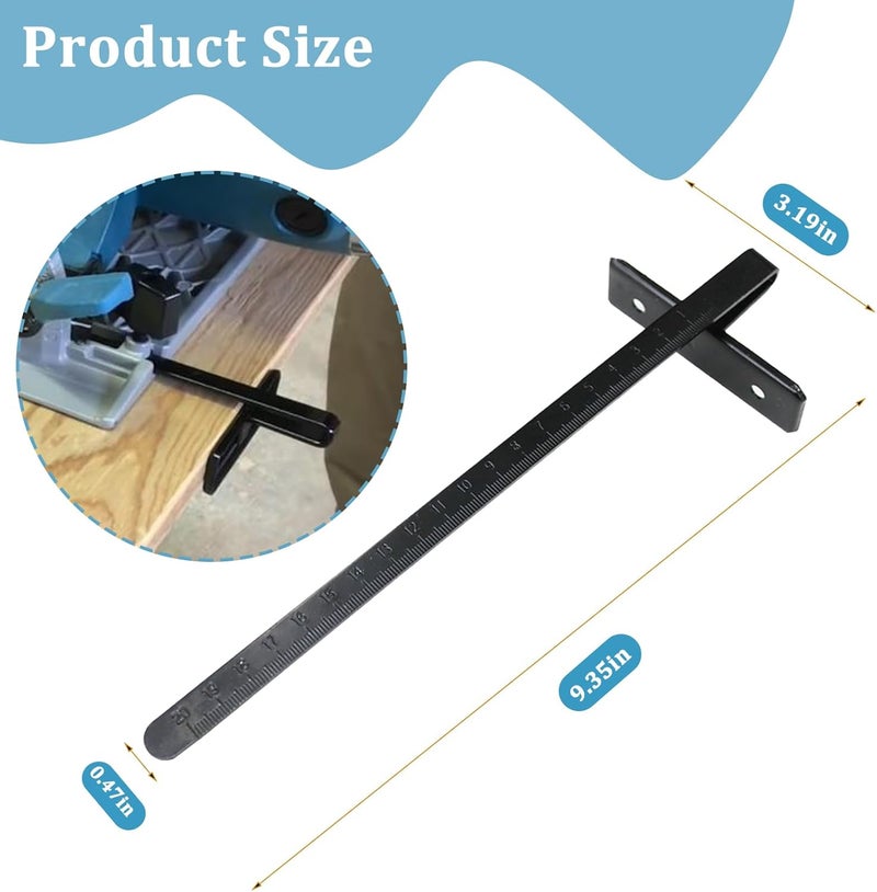 Cawla Circular Saw Guide Rip Fence Kit 164095-8 Fits For Makita Circular Saws rip fence 5621DWA, 5007NB, 5005BA, 5007NB, 5057KB, 5046DWB (1 Pcs Black) - Image 2